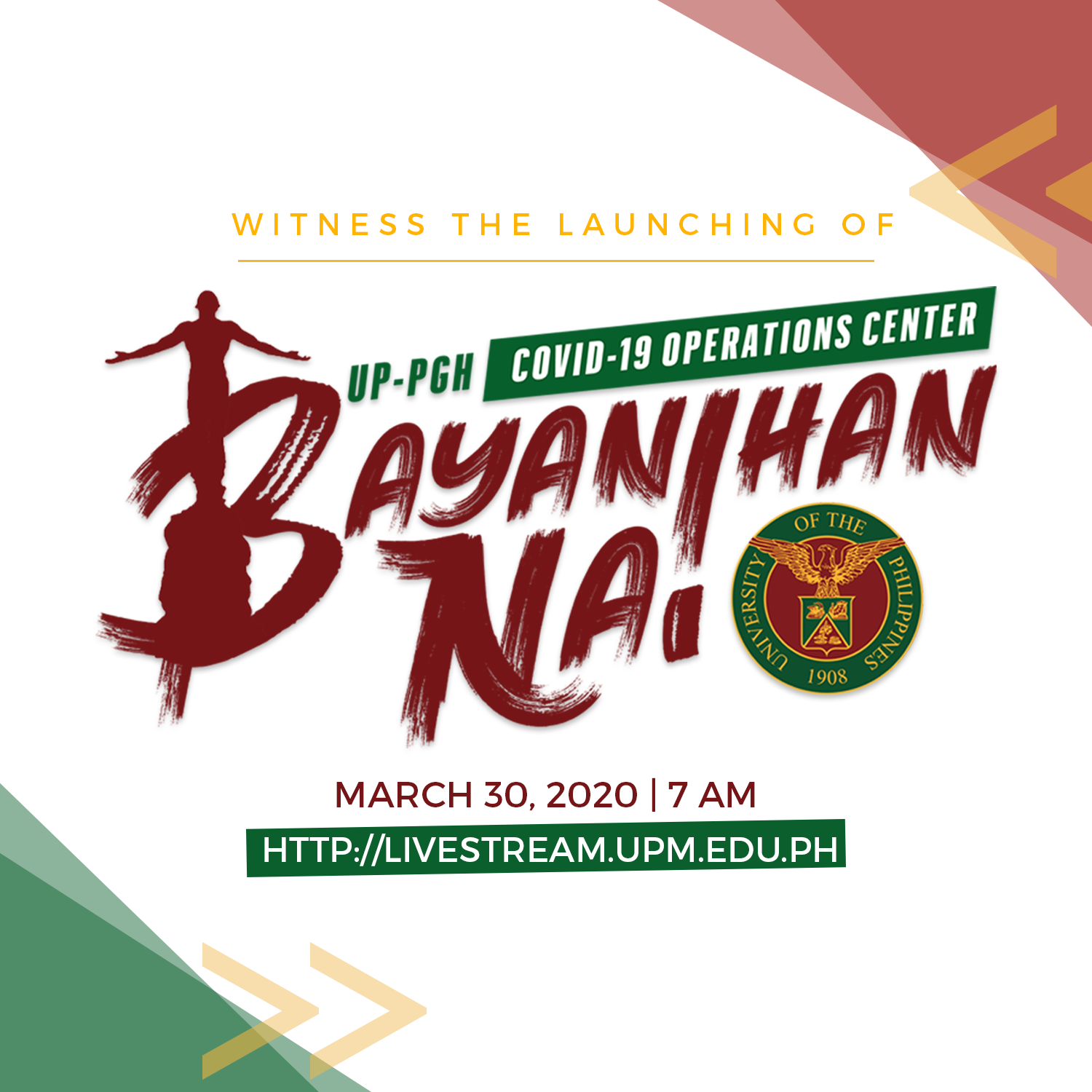 Launching Of The Up Pgh Covid 19 Bayanihan Na Operations Center University Of The Philippines Open University