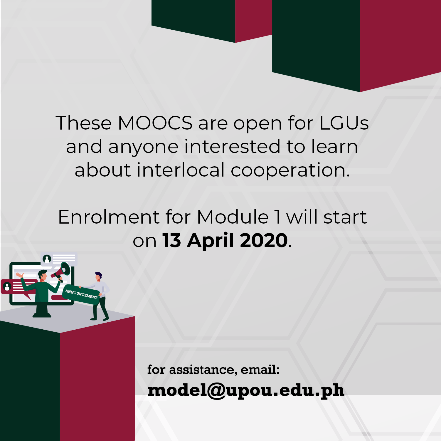 UPOU Massive Open Distance e-Learning - 📢 NEW MOOC OPENING Join