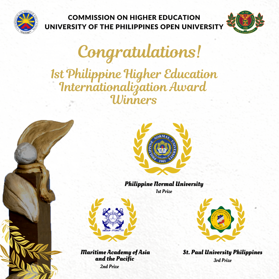 History Made as UPOU Pioneered First-Ever Internationalization Awards