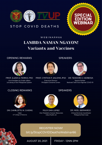 Webinar #66 "Lambda Naman Ngayon! Variants and Vaccines"