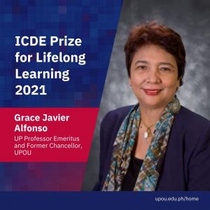 UP Professor Emeritus and UPOU Former Chancellor Wins ICDE Prize for Lifelong Learning 2021