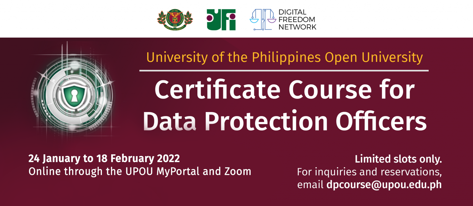 Certificate Course for Data Protection Officers University of the