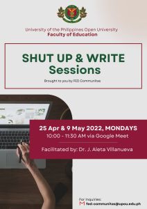 Shut Up and Write_25 April