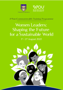 UPOU Chancellor Speaks at Pan-Commonwealth Training Programme on Women and Leadership