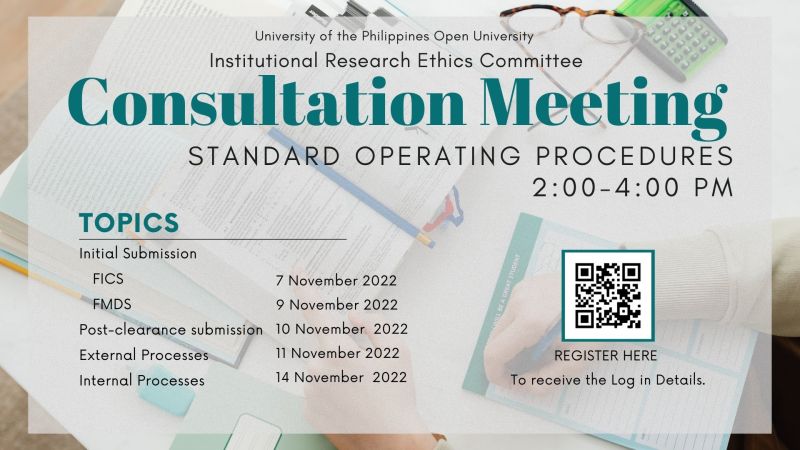 Rescheduled IREC Consultation Meetings - University of the Philippines ...