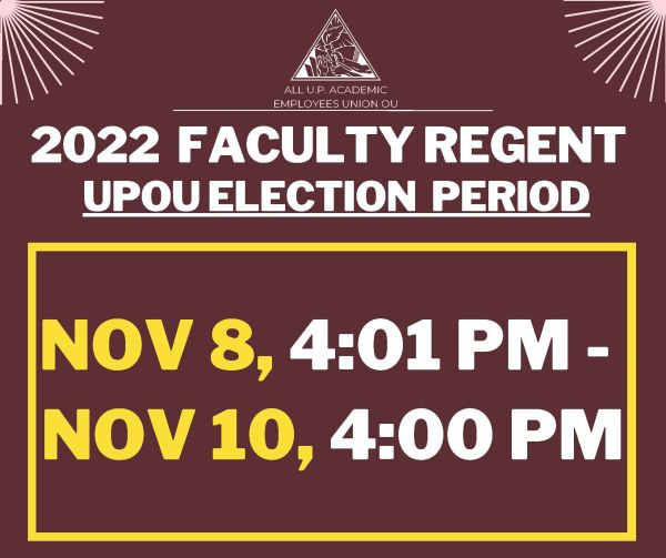 Selection Process For The Next Faculty Regent For 2023 2024   AUPAEU OU FR Selection Election PubMat For UPOU Website SocMed Page 1 600x503 