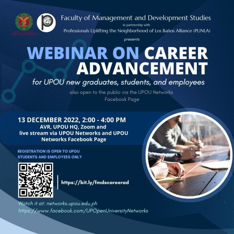 FMDS Webinar on Career Advancement - University of the Philippines Open ...