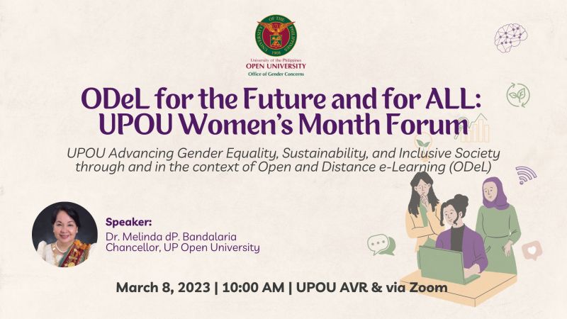 ODeL for the Future and for ALL: UPOU Women's Month Forum