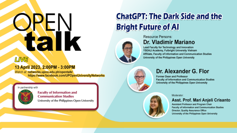 Open Talk: ChatGPT: The Dark Side and Bright Future of AI