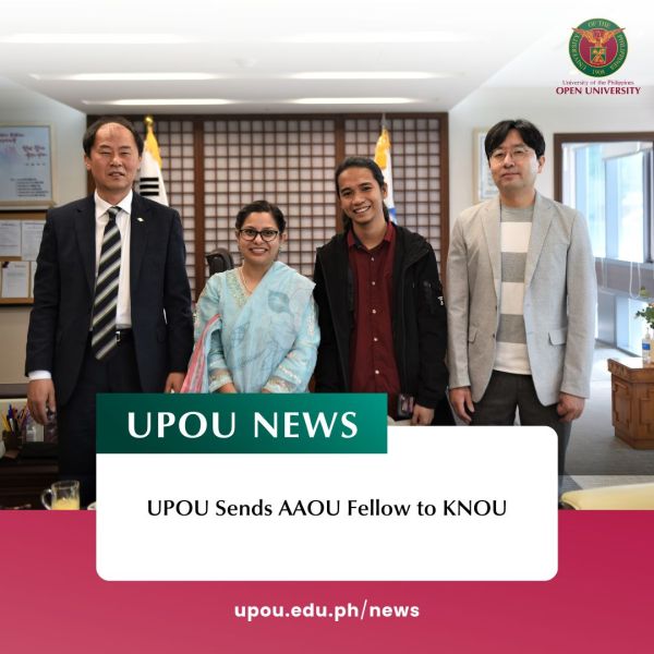 UPOU Sends AAOU Fellow to KNOU