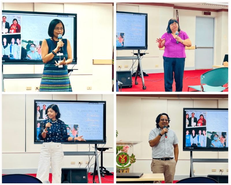 Clockwise from Left: Dr. Jean A. Saludadez, Dr. Jaine C. Reyes, Dr. Pedcris M. Orencio, and Dr. Juvy Lizette M. Gervacio bid farewell, delivering heartfelt speeches