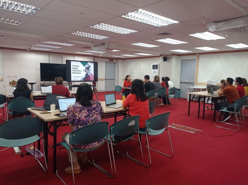 Staff from OVCAA office and sub-units during the OVCAA Digital Repository Workshop on 24 May 2023