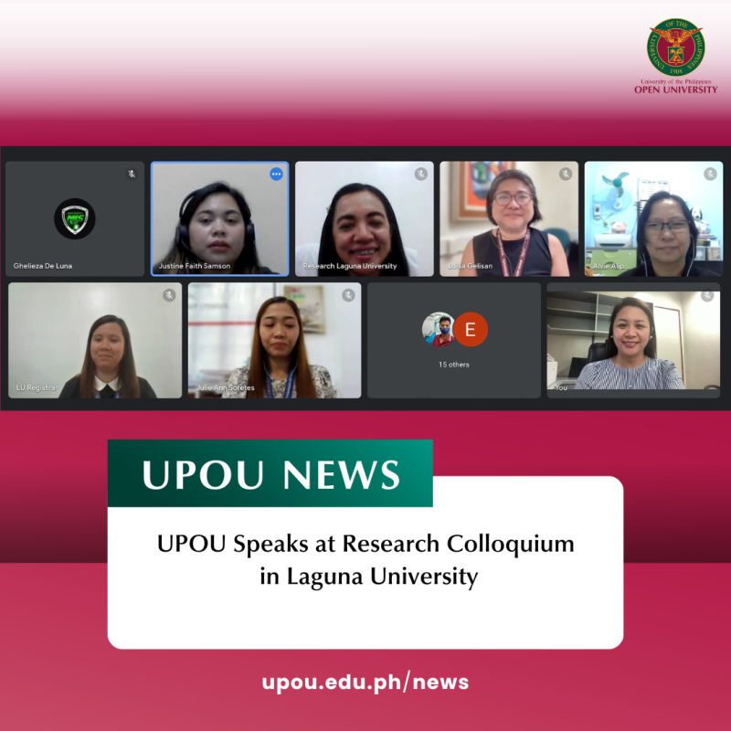 UPOU Conducts Research Colloquium for Laguna University (1)