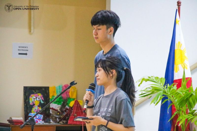 12 July 2023 – Taiwanese LAKBAY fellows, Ms. Han-Yun, Li and Mr. Ryan Tang saying their farewell messages to the Filipino LAKBAY fellows.