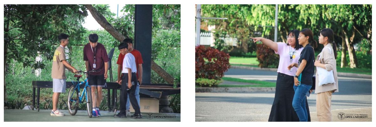 8 July 2023 – Project LAKBAY fellows during their Mindful Walk around UPOU Headquarters