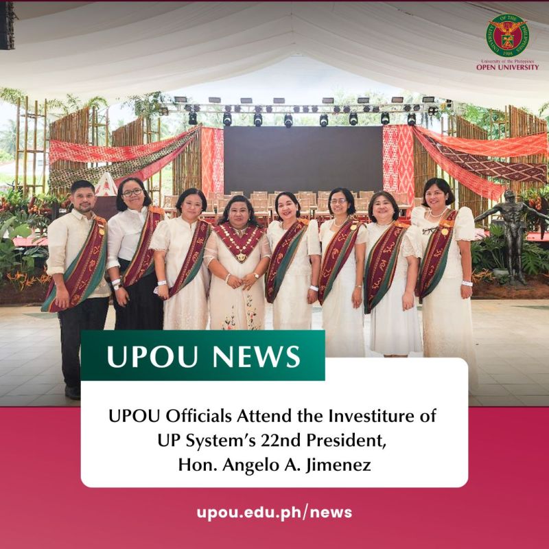 UPOU Officials attended the investiture of UP System’s 22nd President, Hon. Angelo A. Jimenez (1)