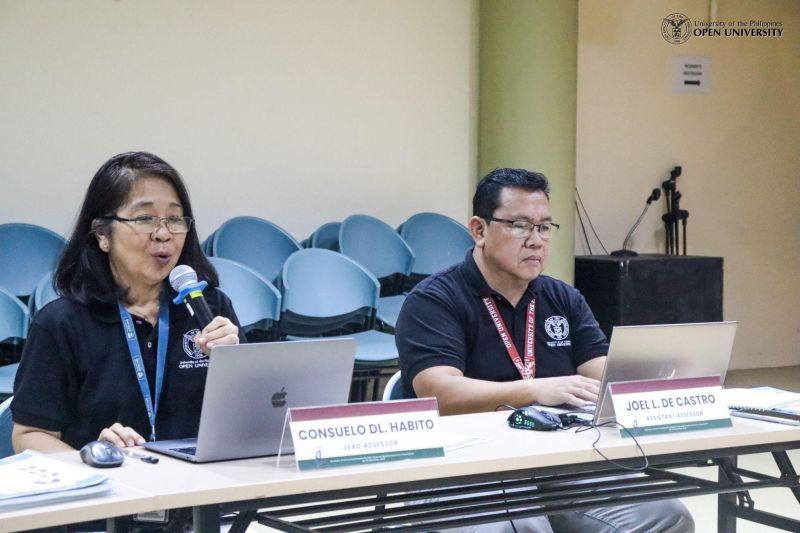 Dr. Consuelo Habito (left), the Lead Assessor, and Asst. Prof. Joel de Castro (right), the Assistant Assessor, for the BAMS EQA Assessment.