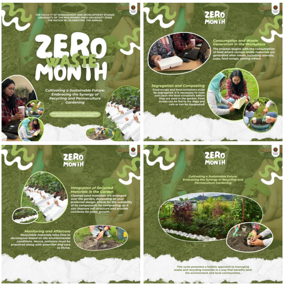 UPOU-FMDS joins the nation in celebrating the Zero Waste Month