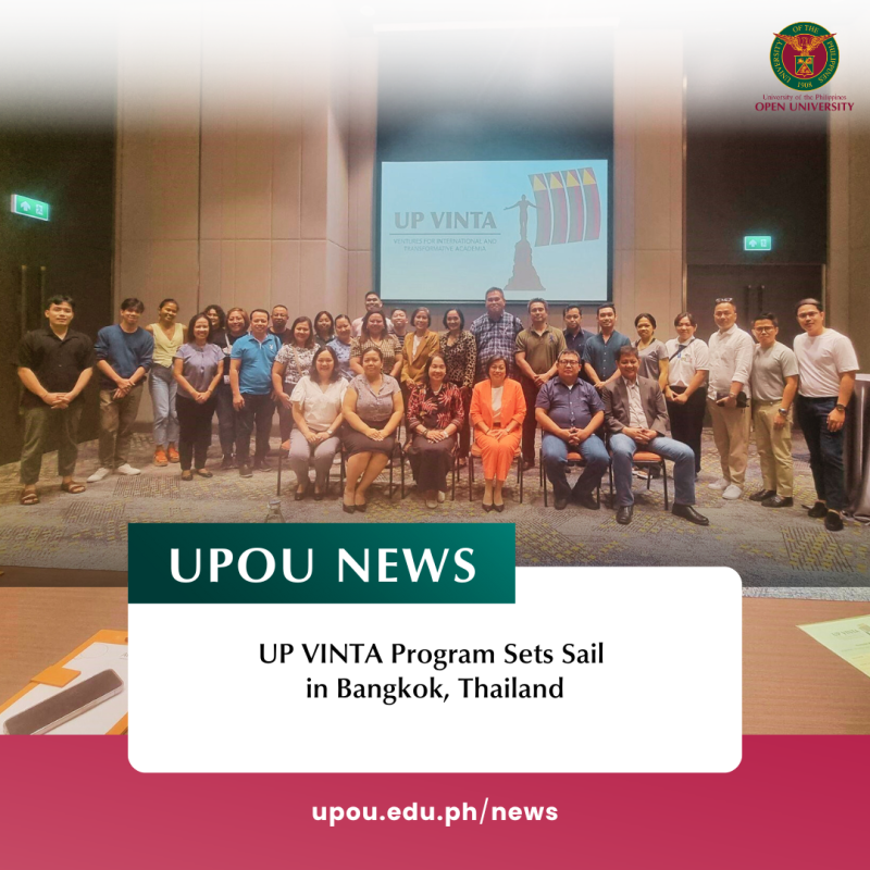 UP VINTA Program Sets Sail in Bangkok, Thailand
