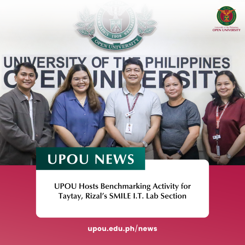 UPOU Hosts Benchmarking Activity for Taytay, Rizal’s SMILE I.T. Lab Section