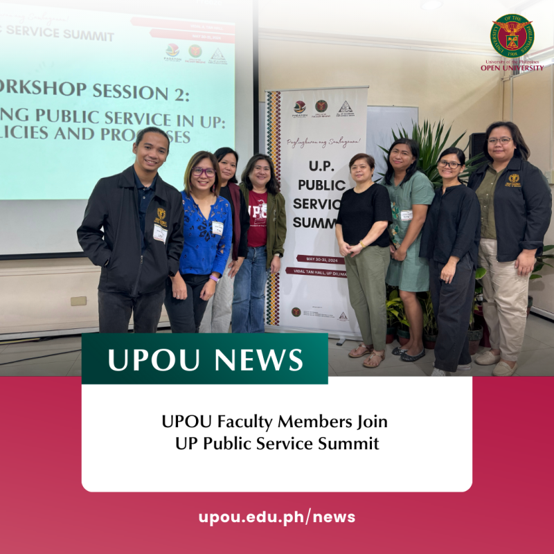 UPOU Faculty Members Join UP Public Service Summit