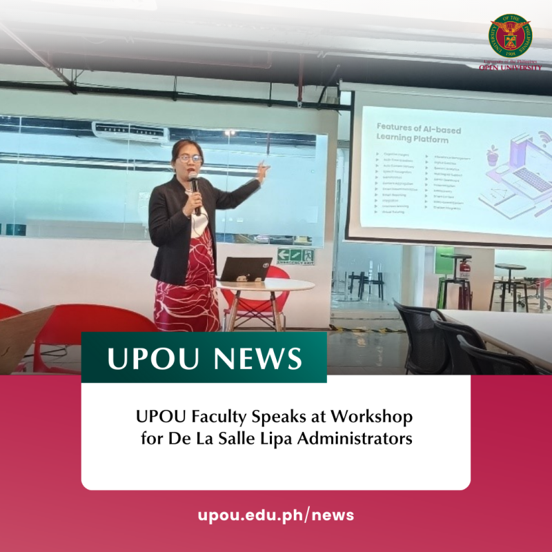 UPOU Faculty Speaks at Workshop for De La Salle Lipa Administrators