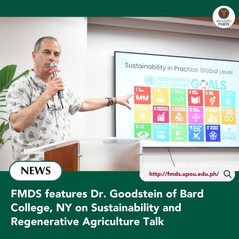 FMDS features Dr. Goodstein of Bard College, NY on Sustainability and Regenerative Agriculture Talk_3