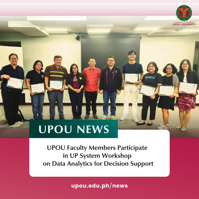 UPOU Faculty Members Participate in UP System Workshop on Data Analytics for Decision Support (2)