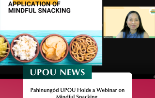 Pahinungód UPOU Holds a Webinar on Mindful Snacking