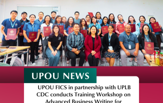 UPOU FICS in partnership with UPLB CDC conducts Training Workshop on Advanced Business Writing for DOST-SEI Administrative Staff