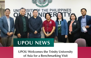 UPOU Welcomes the Trinity University of Asia for a Benchmarking Visit