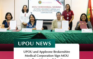 UPOU and Appleone Brokenshire Medical Corporation Sign MOU to Boost Nursing Education