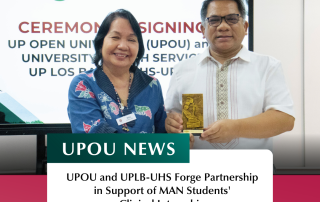 UPOU and UPLB-UHS Forge Partnership in Support of MAN Students' Clinical Internship