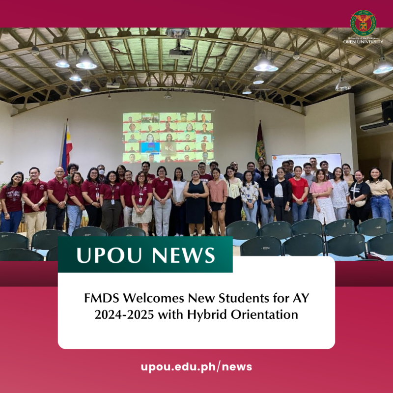 FMDS Welcomes New Students for AY 2024-2025 with Hybrid Orientation