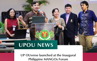 UP OUverse launched at the Inaugural Philippine MANGOs Forum