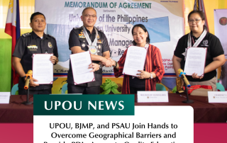 UPOU, BJMP, and PSAU Join Hands to Overcome Geographical Barriers and Provide PDLs Access to Quality Education