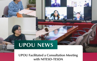 UPOU Facilitated a Consultation Meeting with NITESD-TESDA