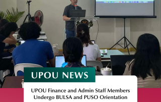 UPOU Finance and Admin Staff Members Undergo BULSA and PUSO Orientation