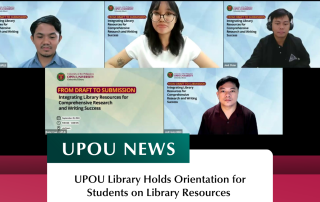 UPOU Library Holds Orientation for Students on Library Resources