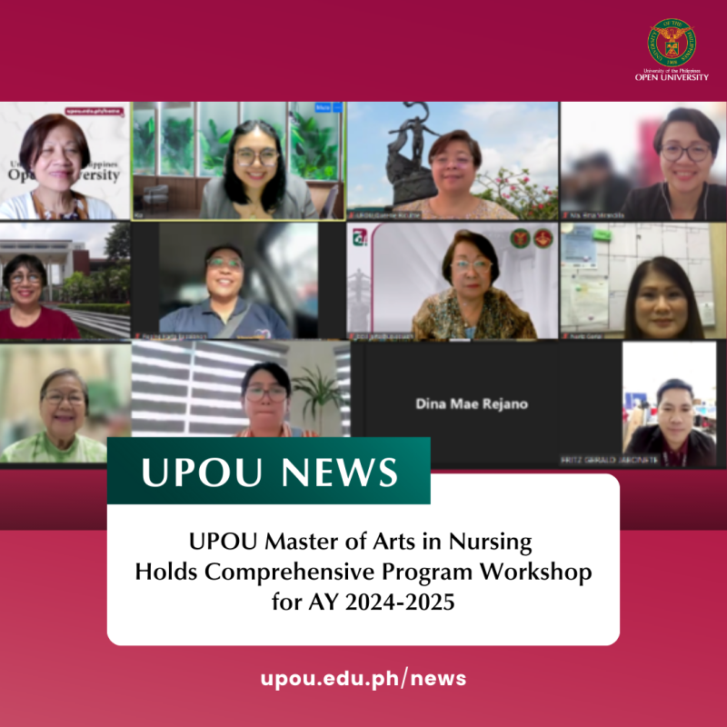 UPOU Master of Arts in Nursing Holds Comprehensive Program Workshop for AY 2024-2025