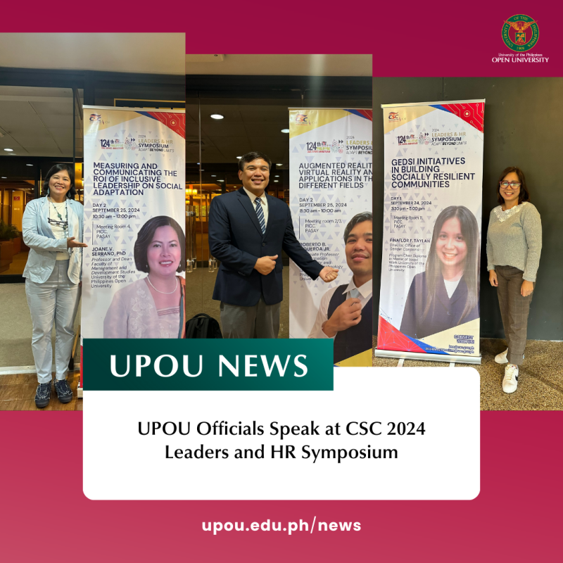 UPOU Officials Speak at CSC 2024 Leaders and HR Symposium