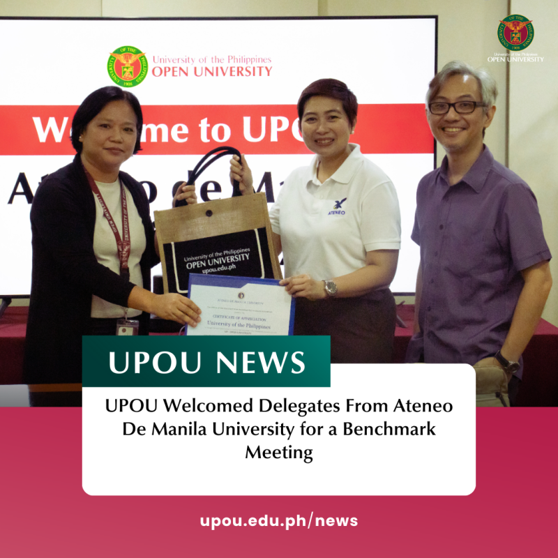 UPOU Welcomed Delegates From Ateneo De Manila University for a Benchmark Meeting