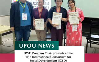 DWD Program Chair presents at the 10th International Consortium for Social Development (ICSD) Asia Pacific Biennial Conference