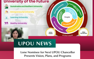 Lone Nominee for Next UPOU Chancellor Presents Vision, Plans, and Programs