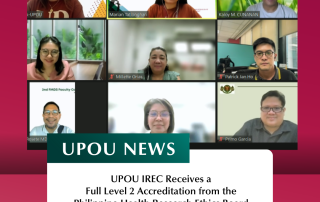 UPOU IREC Receives a Full Level 2 Accreditation from the Philippine Health Research Ethics Board