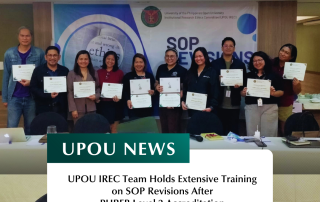 UPOU IREC Team Holds Extensive Training on SOP Revisions After PHREB Level 2 Accreditation