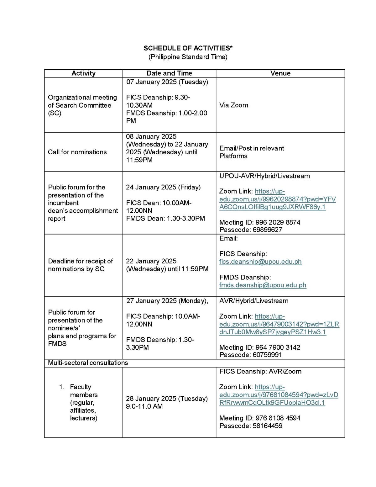 Schedule for Joint Call for Nomination and Guidelines for FICS Dean and FMDS Dean_Page_1