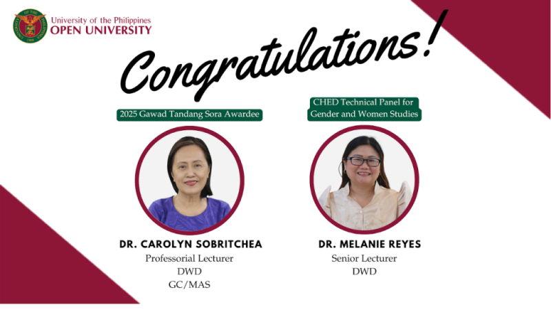 Honoring Leaders in Women’s Advocacy: Dr. Carolyn Sobritchea and Dr. Melanie Reyes’ Milestones in Gender Advancement