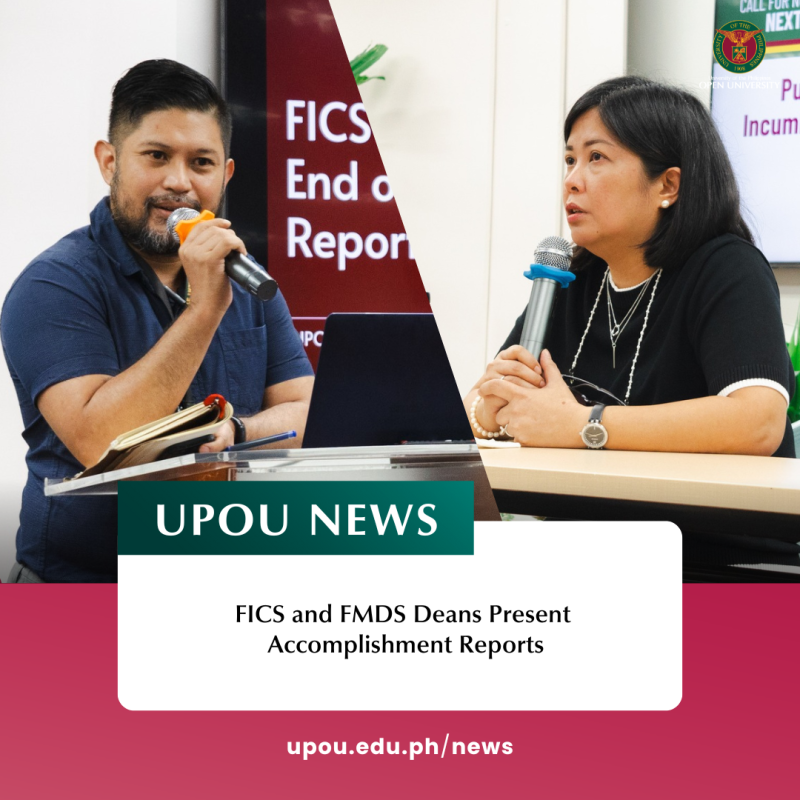 FICS and FMDS Deans Present Accomplishment Reports