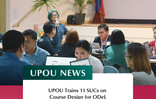 UPOU Trains 11 SUCs on Course Design for ODeL